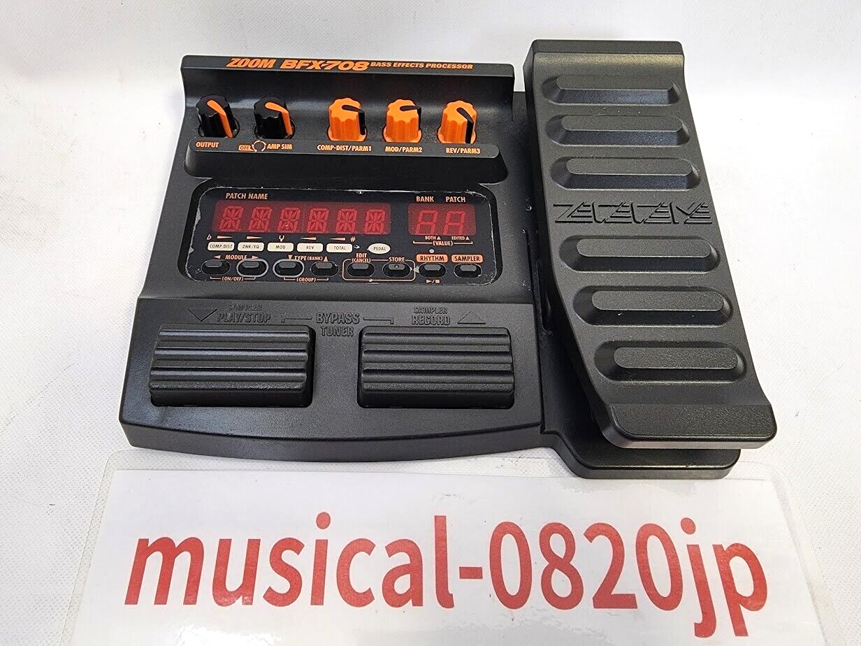 ZOOM BFX-708 Bass Effects Processor Multi Bass Effect Pedal