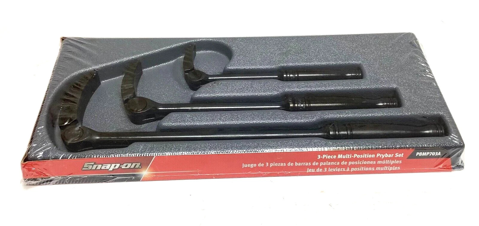 Snap-on Indexing Multi-Position 8" 12" 16" long Prybar Set PBMP703A SEALED