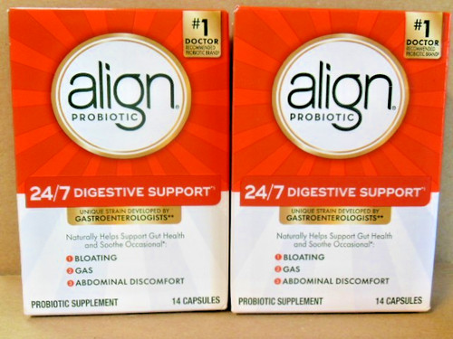 2 Align Probiotic 24/7 digestive support 14 Capsules EXP 7/27