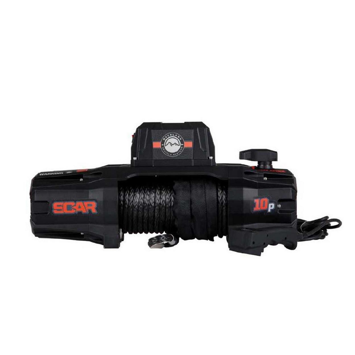 Overland Vehicle Systems 19099901 SCAR 10S - 10,000lb Rated Synthetic Rope Winch