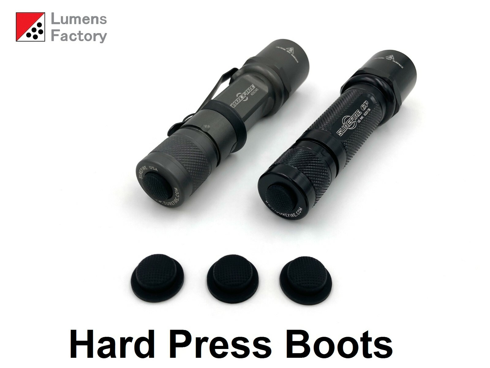 Surefire P/C/G/M Z41 Tailcap Boot Set of Three, Black (Hard Press)