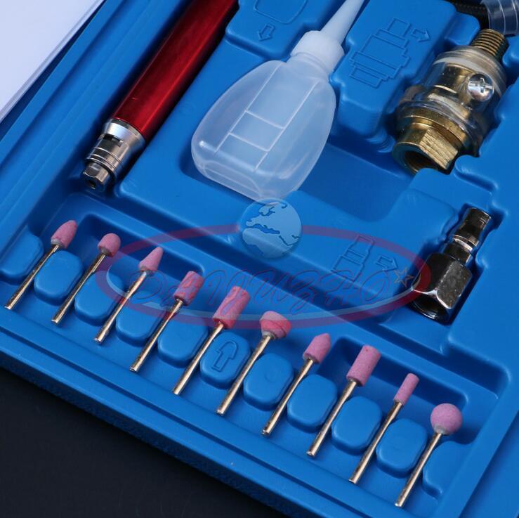 New One PENCIL TYPE AIR DIE MICRO GRINDER TOOLS HIGH SPEED TOOL KIT