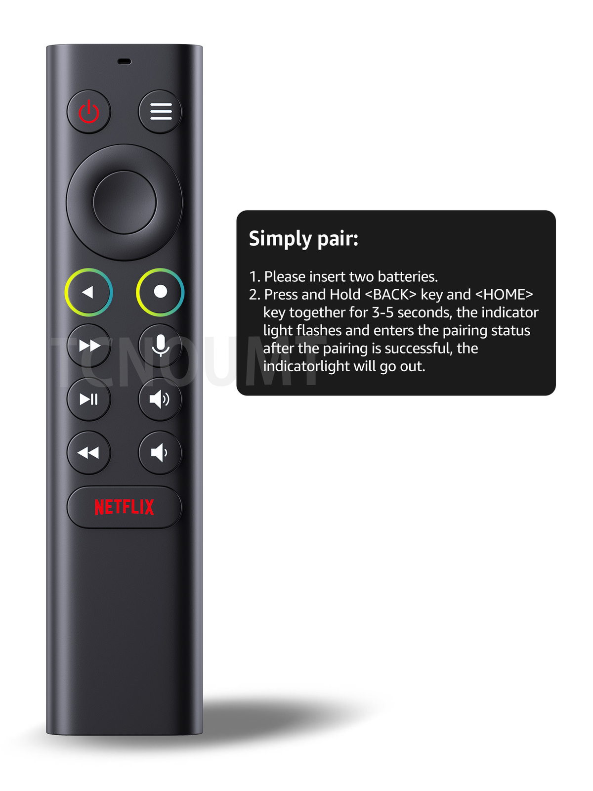 P3700 Voice Remote Control For Nvidia Shield TV New Version, Automatic Backlight