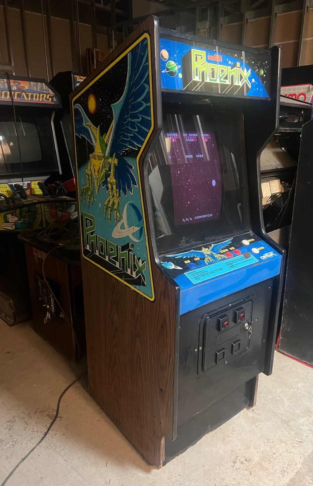 PHOENIX ARCADE MACHINE by CENTURI 1980 (Excellent Condition) *RARE*