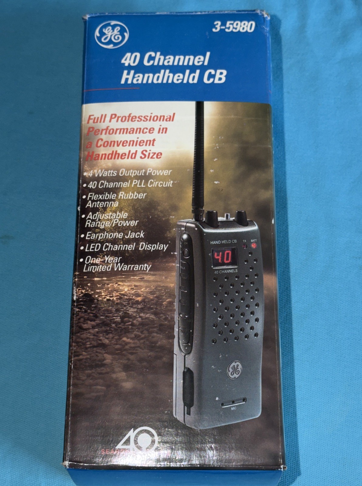 General Electric GE 40 Channel Handheld CB Radio Transceiver #3-5980