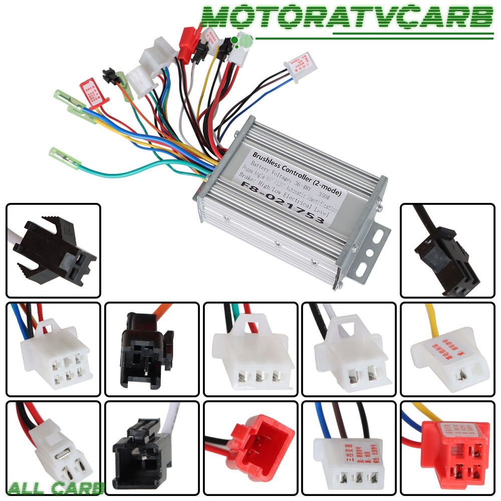 ALL-CARB Brushless Motor Speed Controller 36/48V 350W Fit For E-bike Scooter