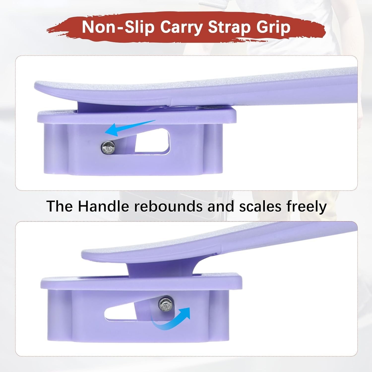 Luggage Replacement Handle [2PCS] -Plastic Handle Grip Carry Strap with Screw...