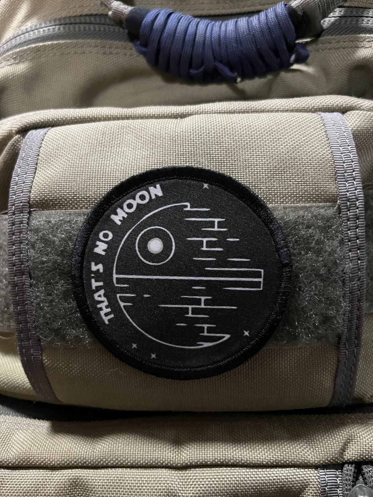 3" That's No Moon Morale Patch Tactical Military Army USA  Star wars