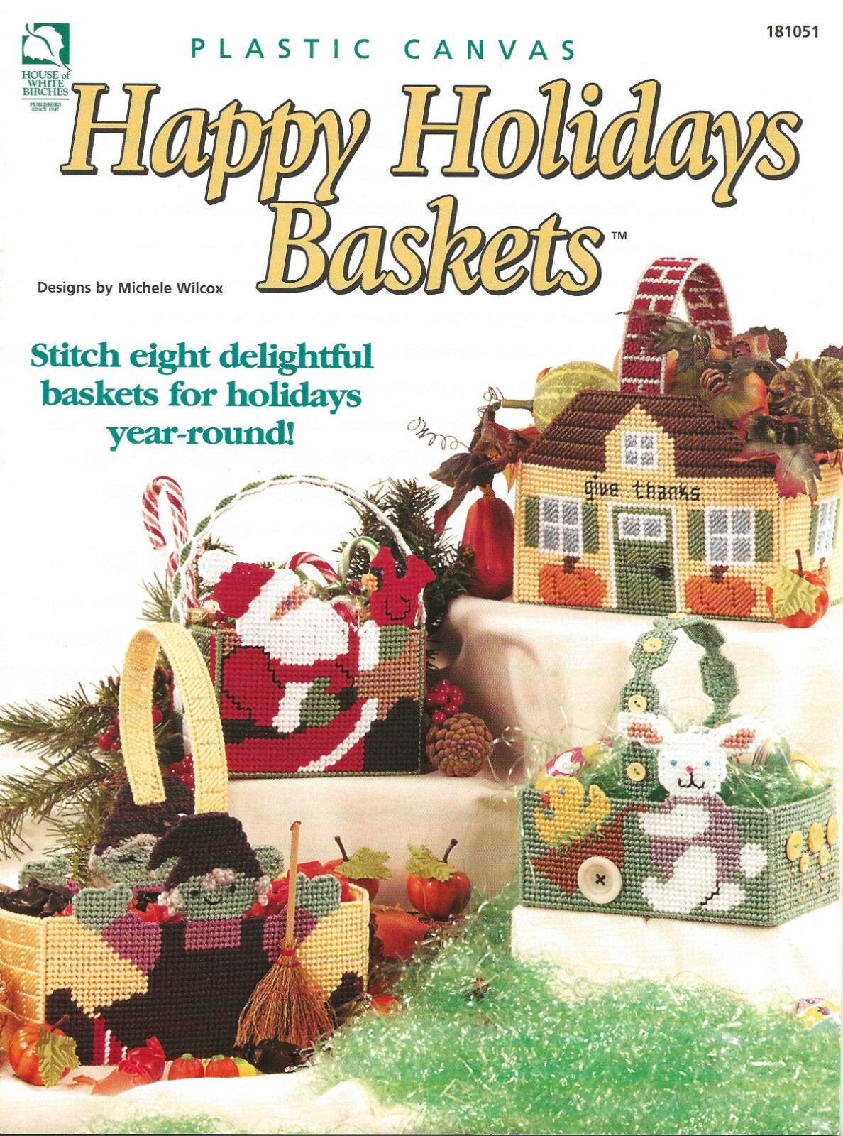 Happy Holidays Basket ~ Plastic Canvas Bee Mine Easter Friends Mother's Day Dad