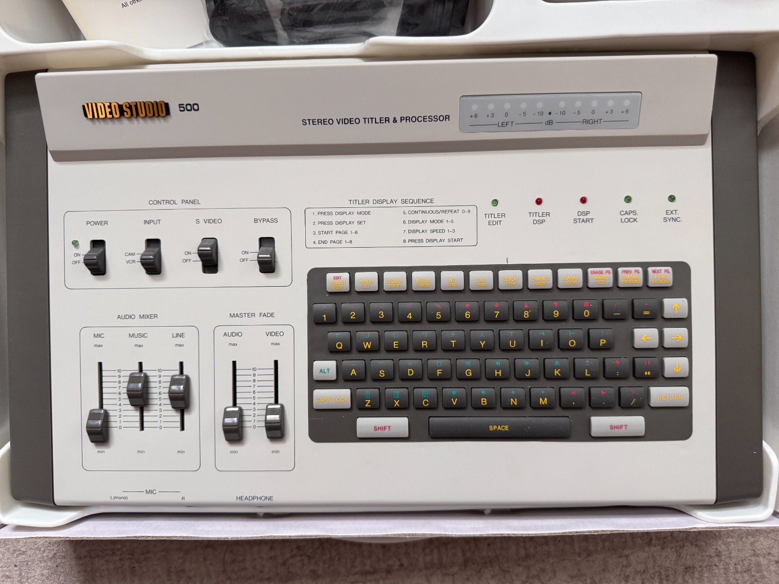 SIMA Video Studio 500 Stereo Video Titler & Processor Audio Mixer (#395680)