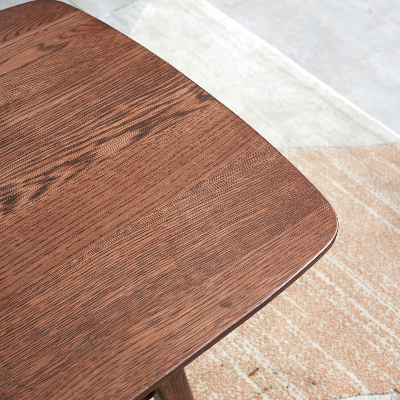 Solid Oak Coffee Table with Storage Shelf 31.5" x 19.69" x 17.32"