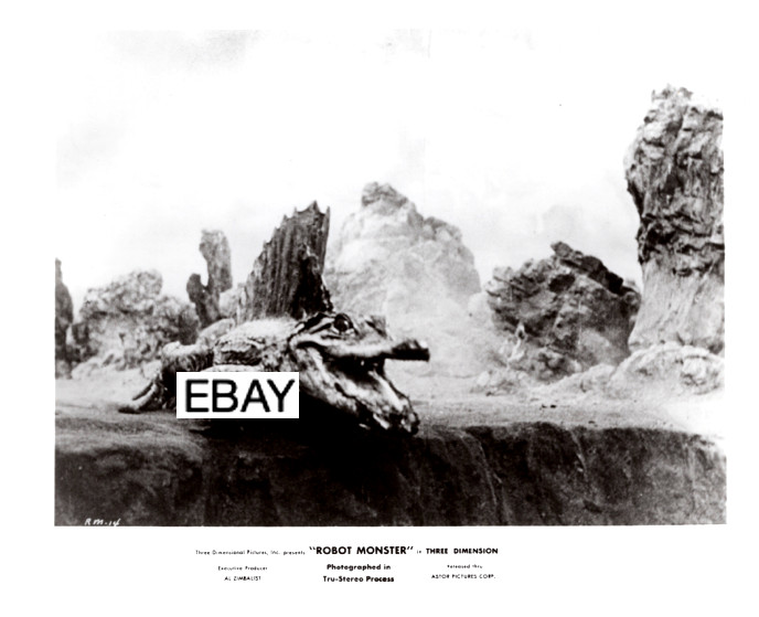 SALE: ROBOT MONSTER 1953 MOVIE PHOTO SCI-FI DINOSAUR ONE MILLION B.C. RESTRIKE