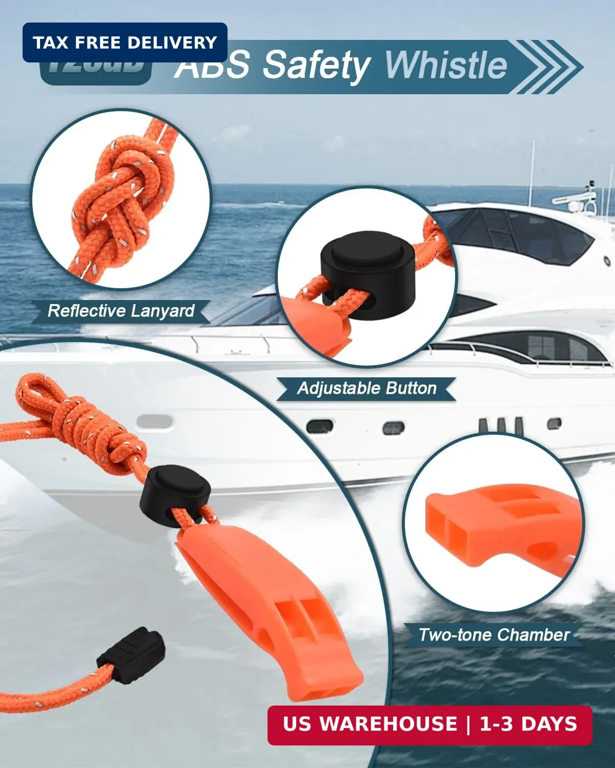 Universal Safety Boat Kill Switch Lanyard, Emergency Engine Stop Cord T