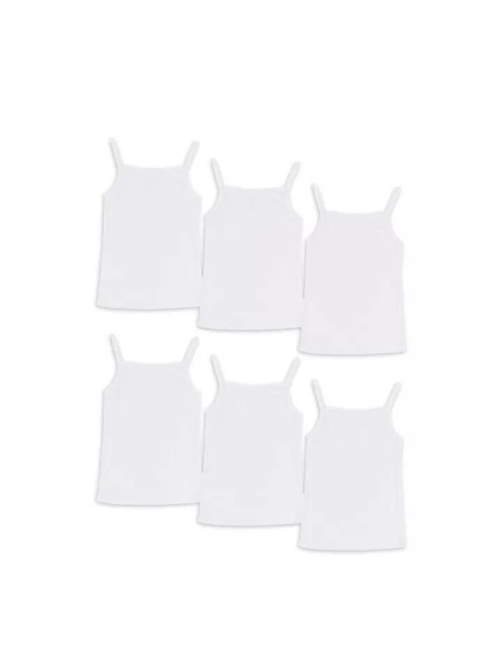 Wonder Nation Toddler Girl Cami Top, 12-Pack, Sizes 4T-5T S5