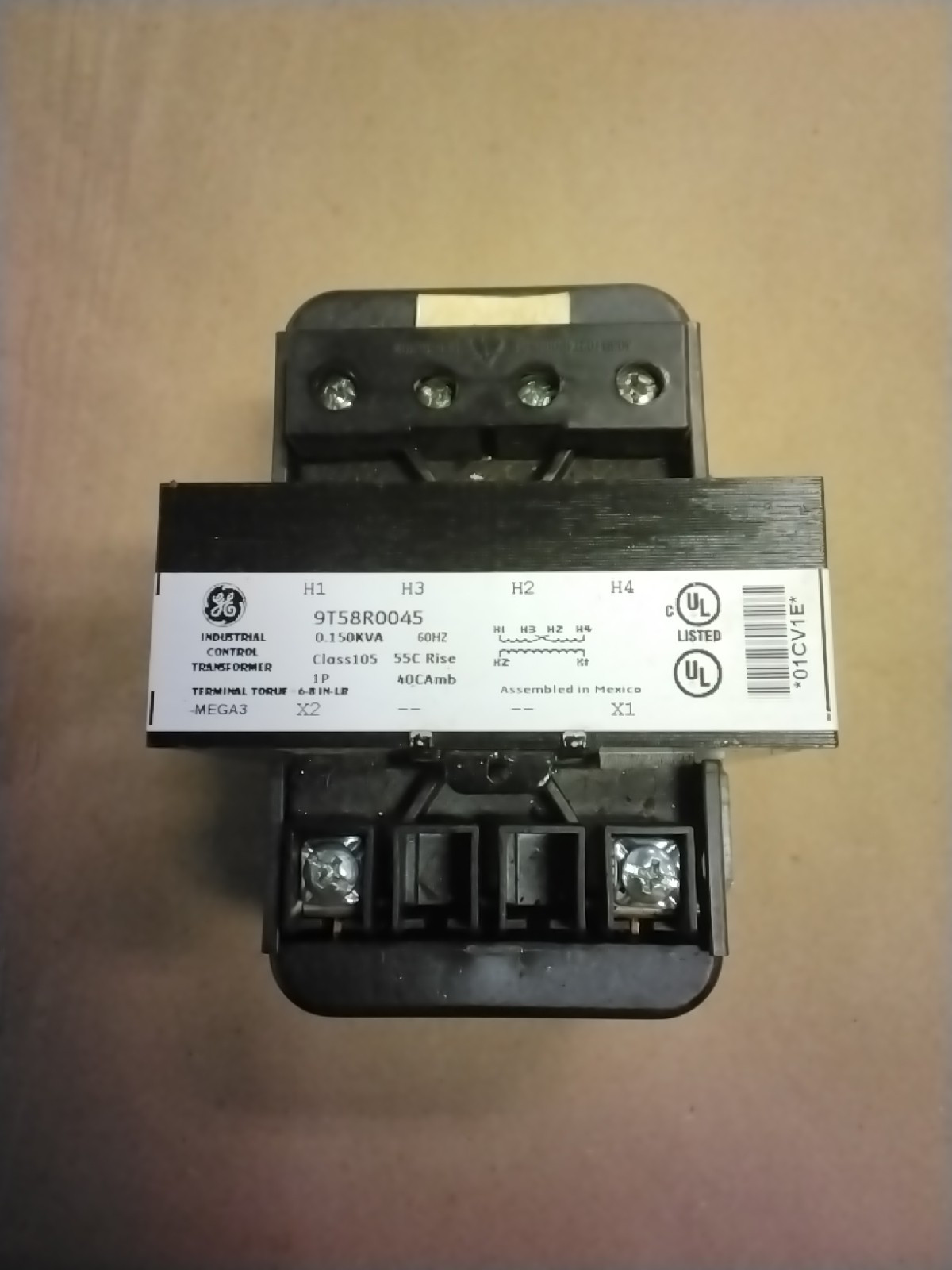 GE 9T58R0045 Industrial Control Transformer