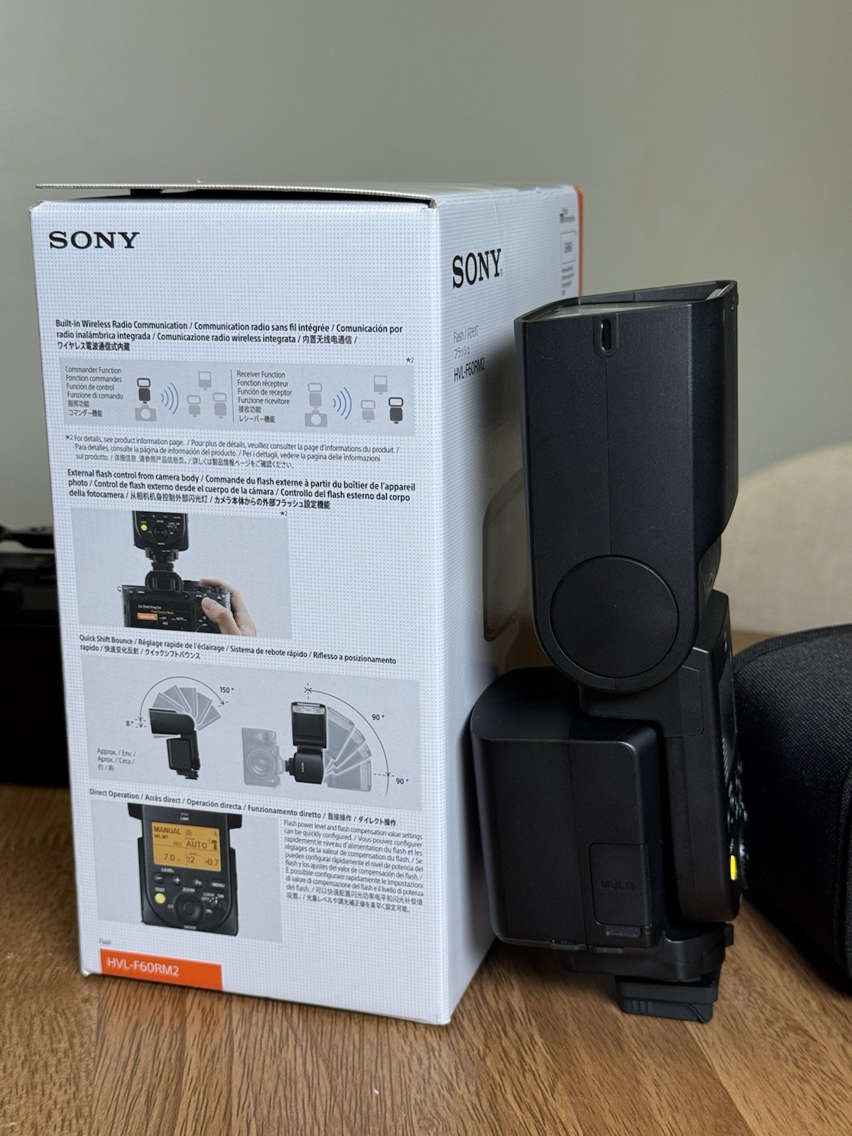 Sony HVL-F60RM2 GN60 Wireless Radio Flash