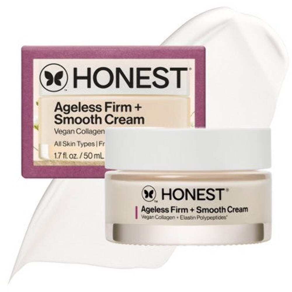 Honest Beauty Ageless Firm Smooth Cream Vegan Hyaluronic Acid 1.7oz - Imperfect
