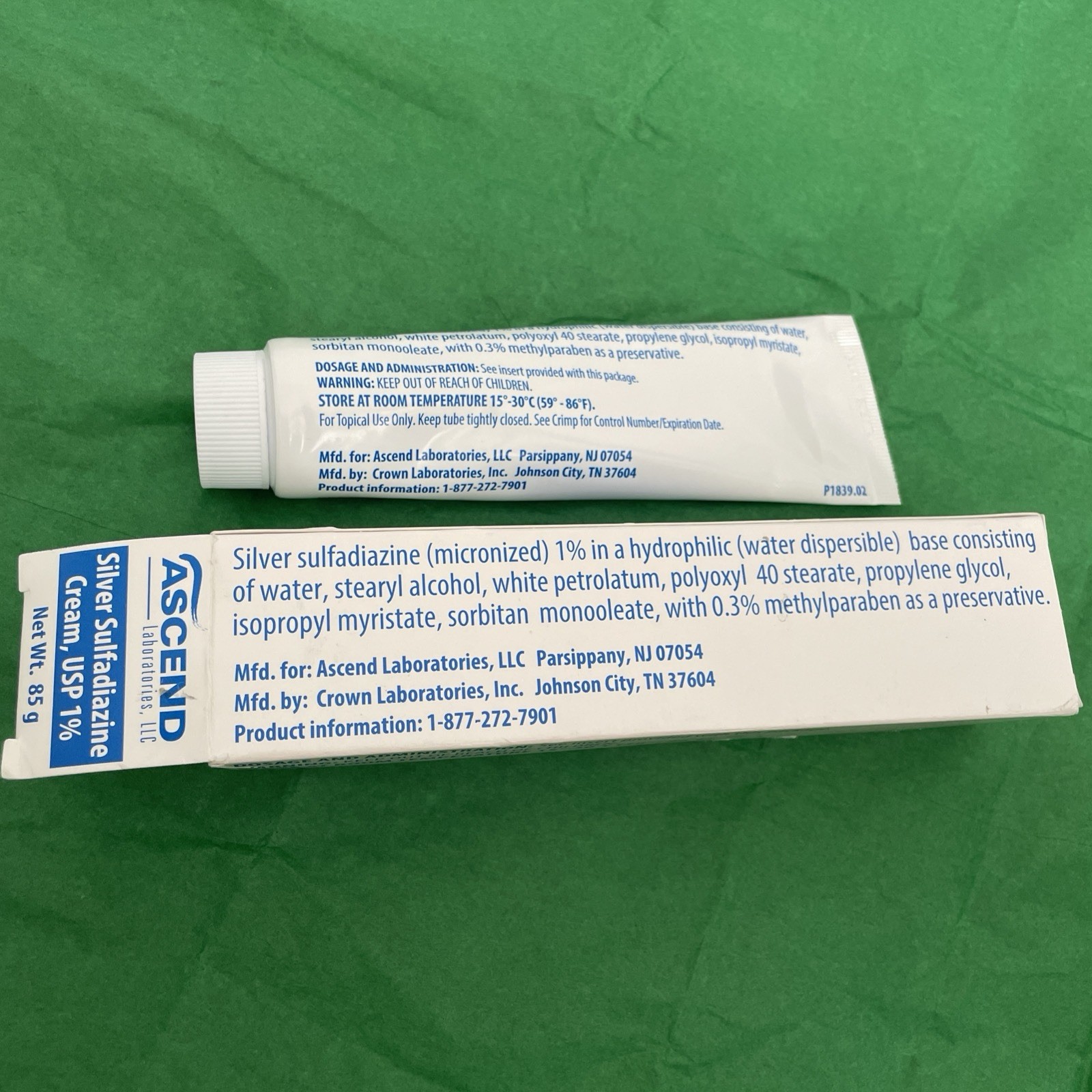 Silver sulfadiazine 85g 1%