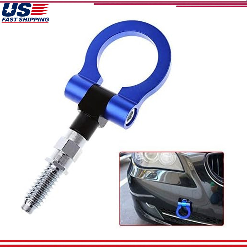 16mm/0.63 Car Racing Tow Hook Trailer Ring Universal Towing Hanger EuColor: Blue