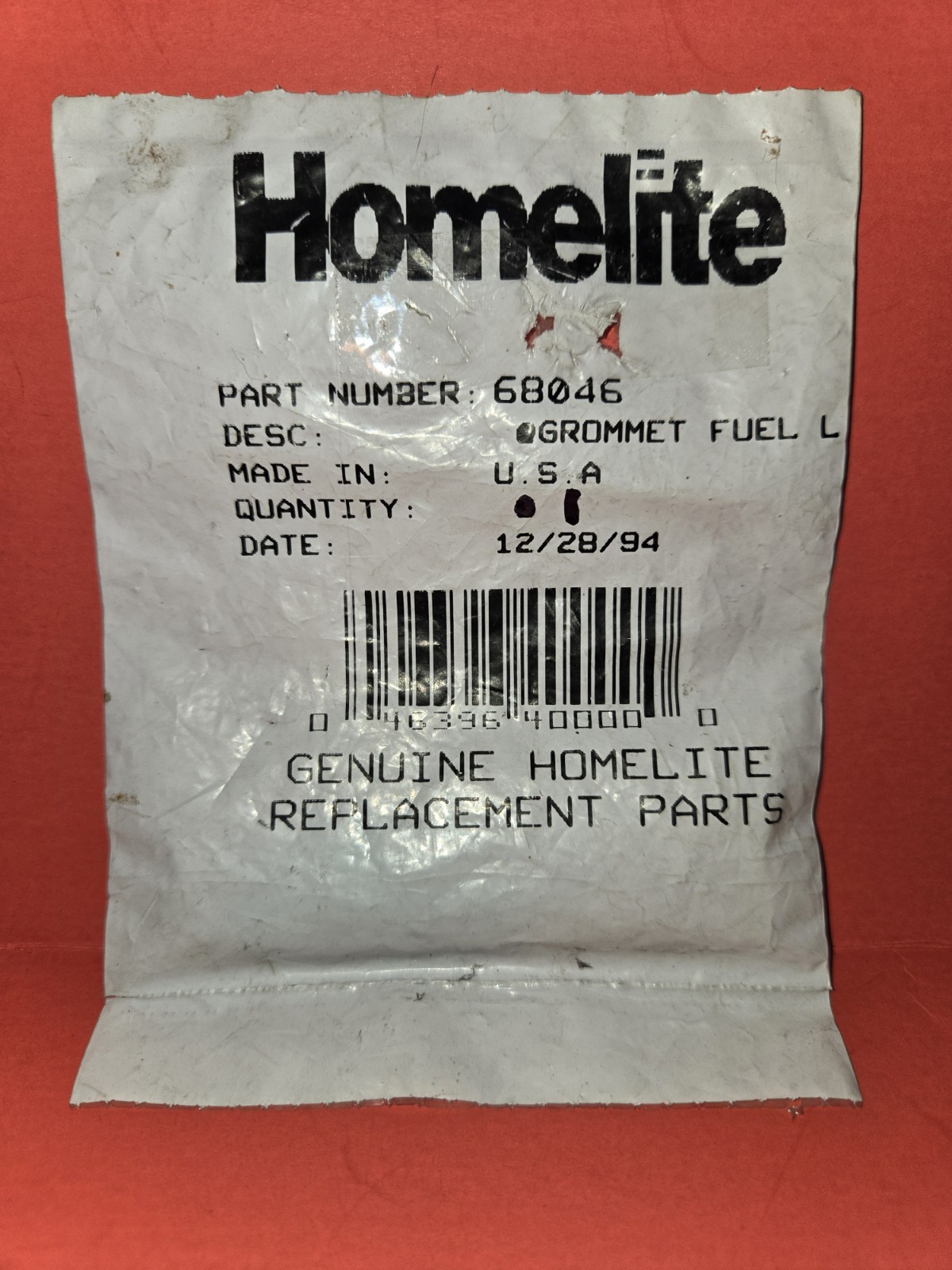 (Qty2) Homelite 68046 Fuel Line Grommet XL925 XL400 XL12 SEZ EZ EZAO SXL XL923
