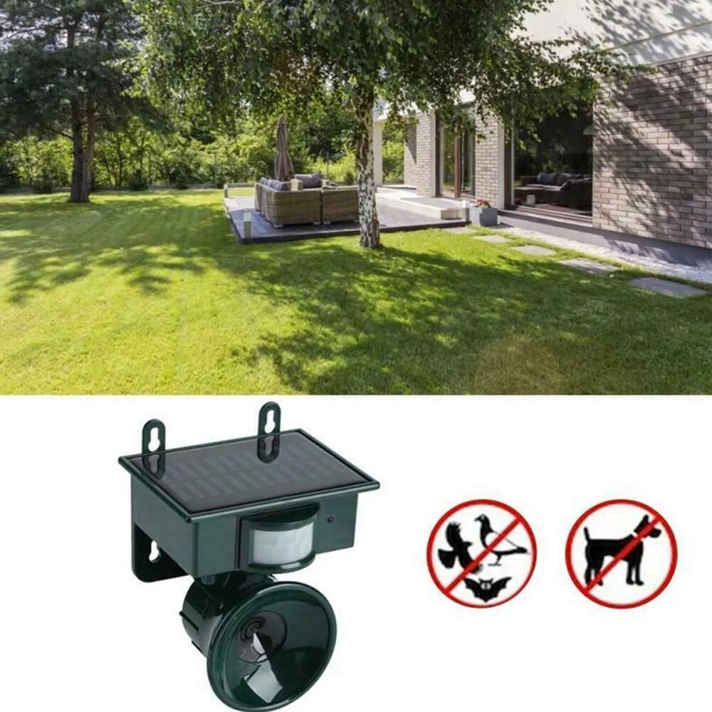 Solar Ultrasonic Bird Repellers Scarer Pest Control Fox Deterrent Motion Sensor