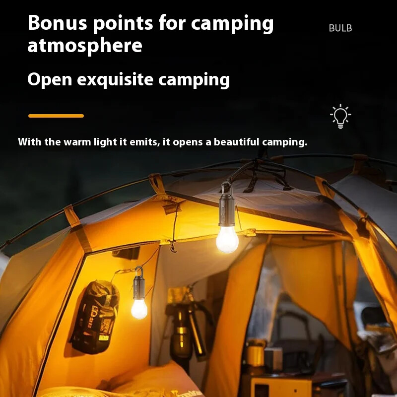 3PC Solar Portable Camping Light with Hook LED Lighting Lantern Atmosphere Light