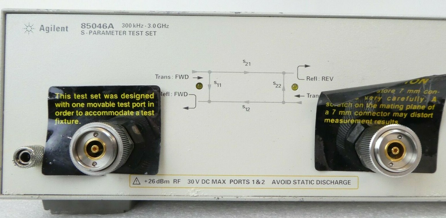 Agilent Technologies 85046A RF S-Parameter Test Set 300kHz-3.0GHz Working Spare