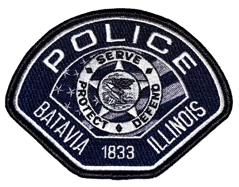 BATAVIA – SWAT POLICE - ILLINOIS IL Sheriff Police Patch SUBDUED STATE SEAL
