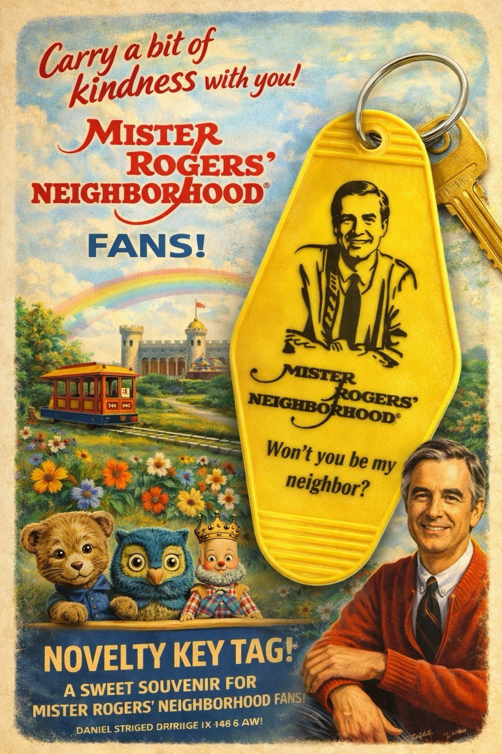 Mr. Rogers Neighborhood Keytag