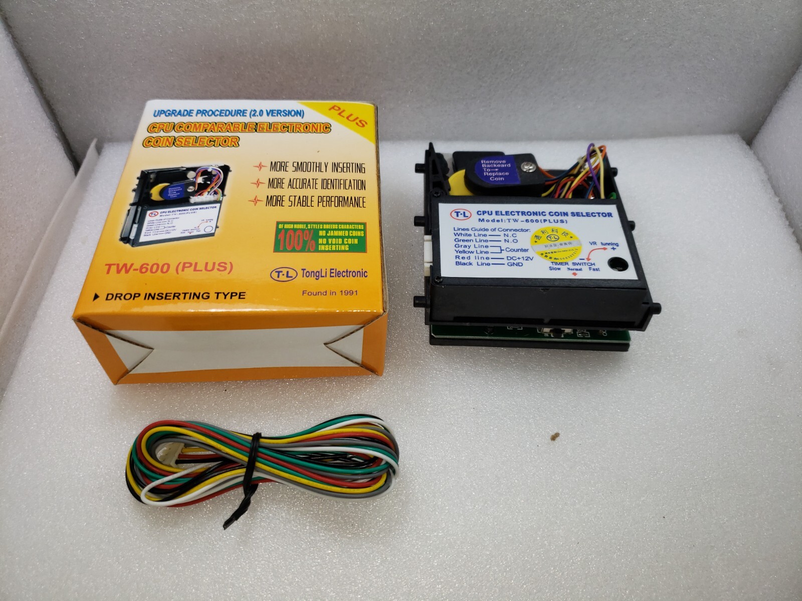 Coin Selector TW-600 (CPU comparable) for Arcade Machine Video Game Arcade Parts