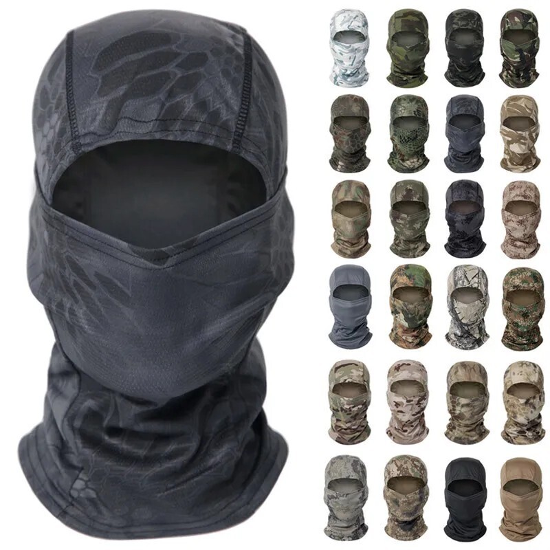 Camouflage Tactical Balaclava Full Face Ski Mask Cycling Motorcycle Windproof