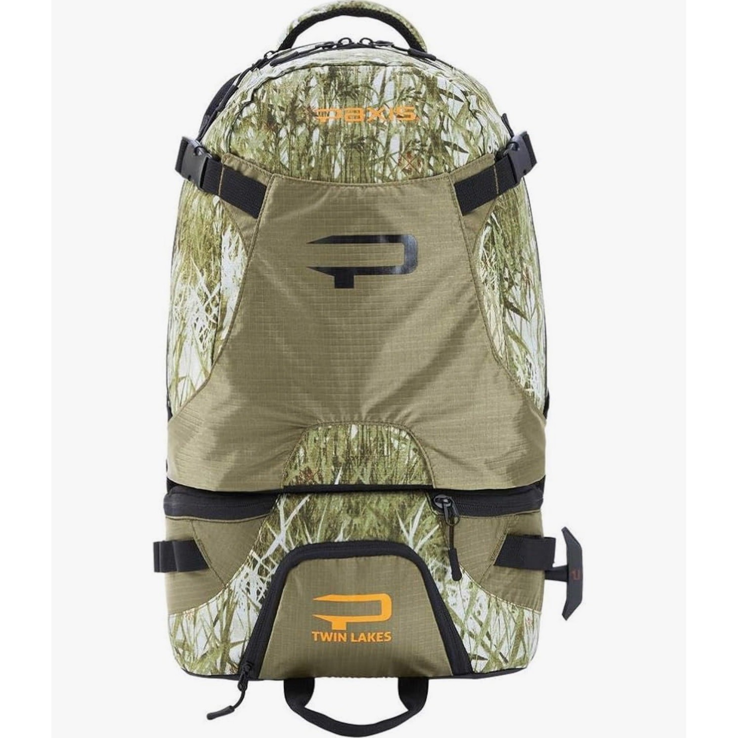 Paxis Twin Lakes Camo Swing Arm Hiking Fishing Hunting Backpack 30 Liter NEW