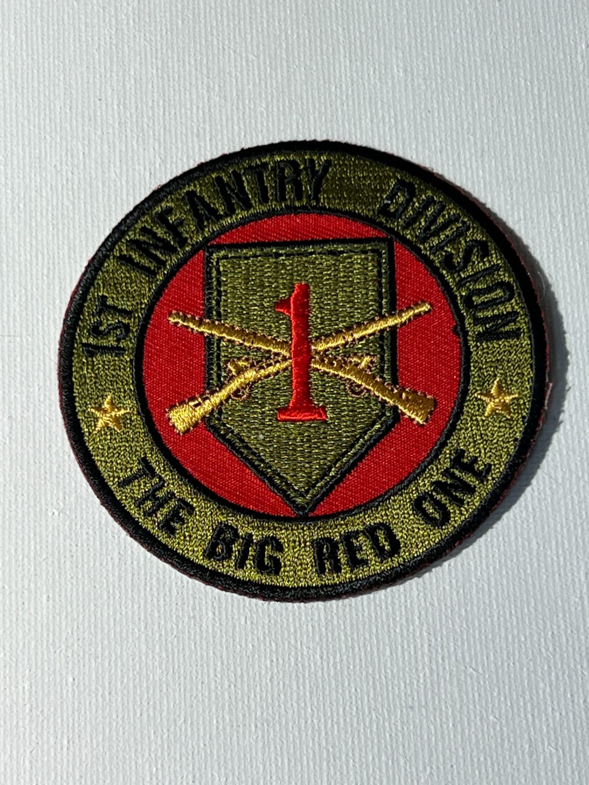 US ARMY 1ST INFANTRY DIVISION PATCH MEASURES 3 INCHES