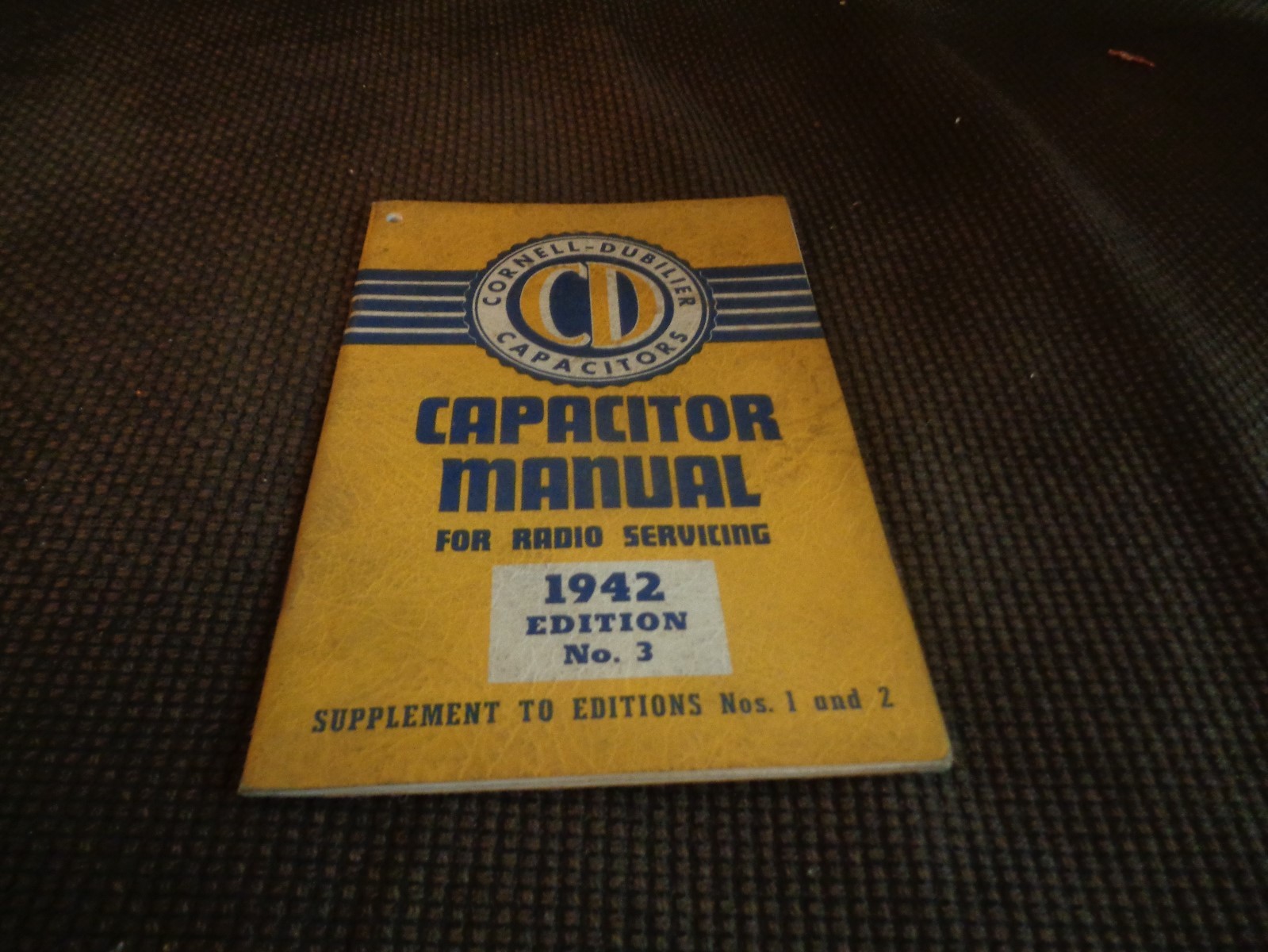 1942 Cornell-Dubilier Capacitor Manual for Radio Servicing