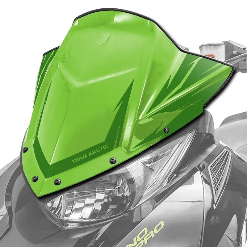 OEM Arctic Cat Snowmobile Medium Green Windshield 7639-701 READ LISTING