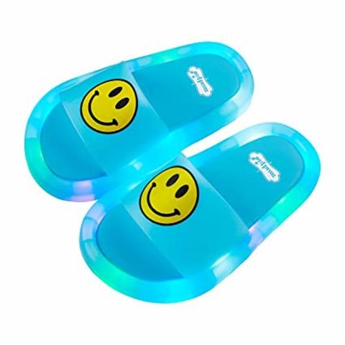 Mud Pie Blue light up Child sandal -Med/Large