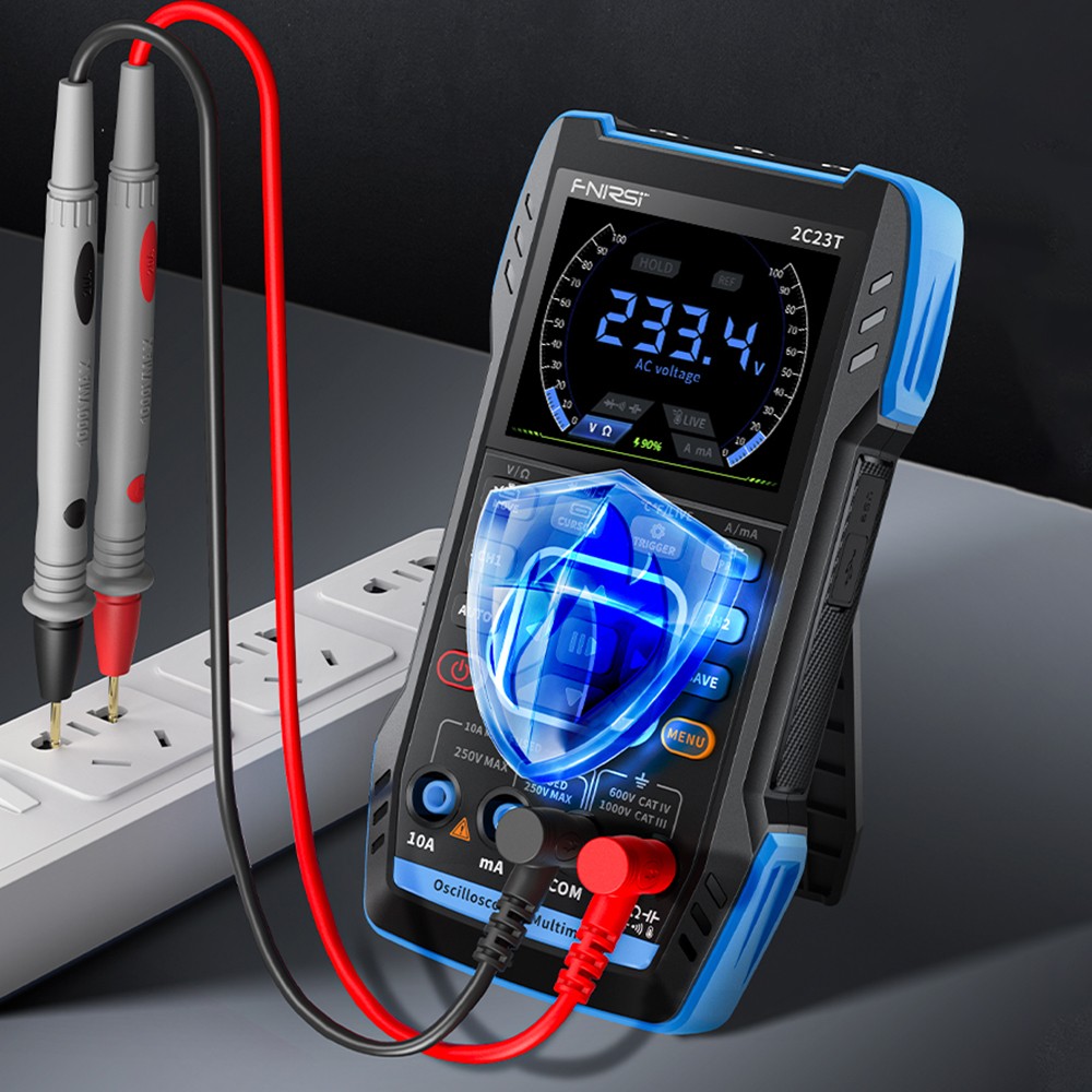 FNIRSI-2C23T Handheld Digital Oscilloscope Multimeter Function Signal Generator