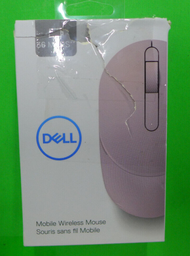 NEW Dell Mobile Wireless Mouse Ash Pink MS3320W XTC8N