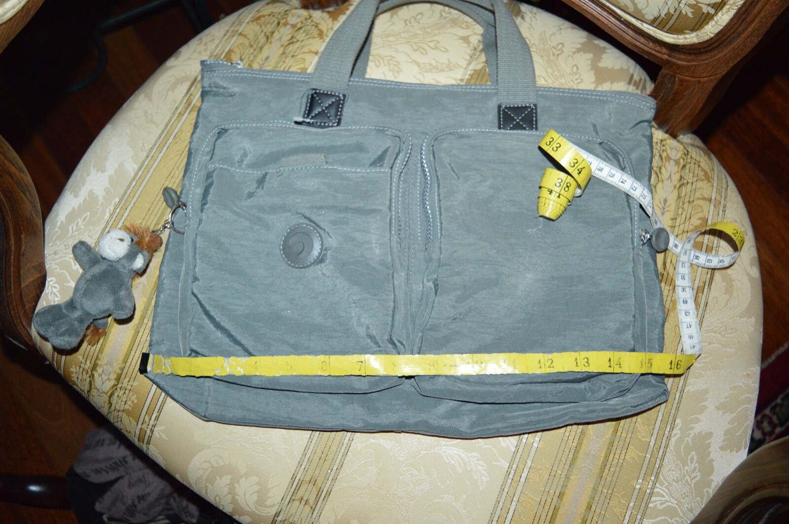 DECODE CASE BAG for 15" Laptop GREY NYLON LINED ORANGE NEW