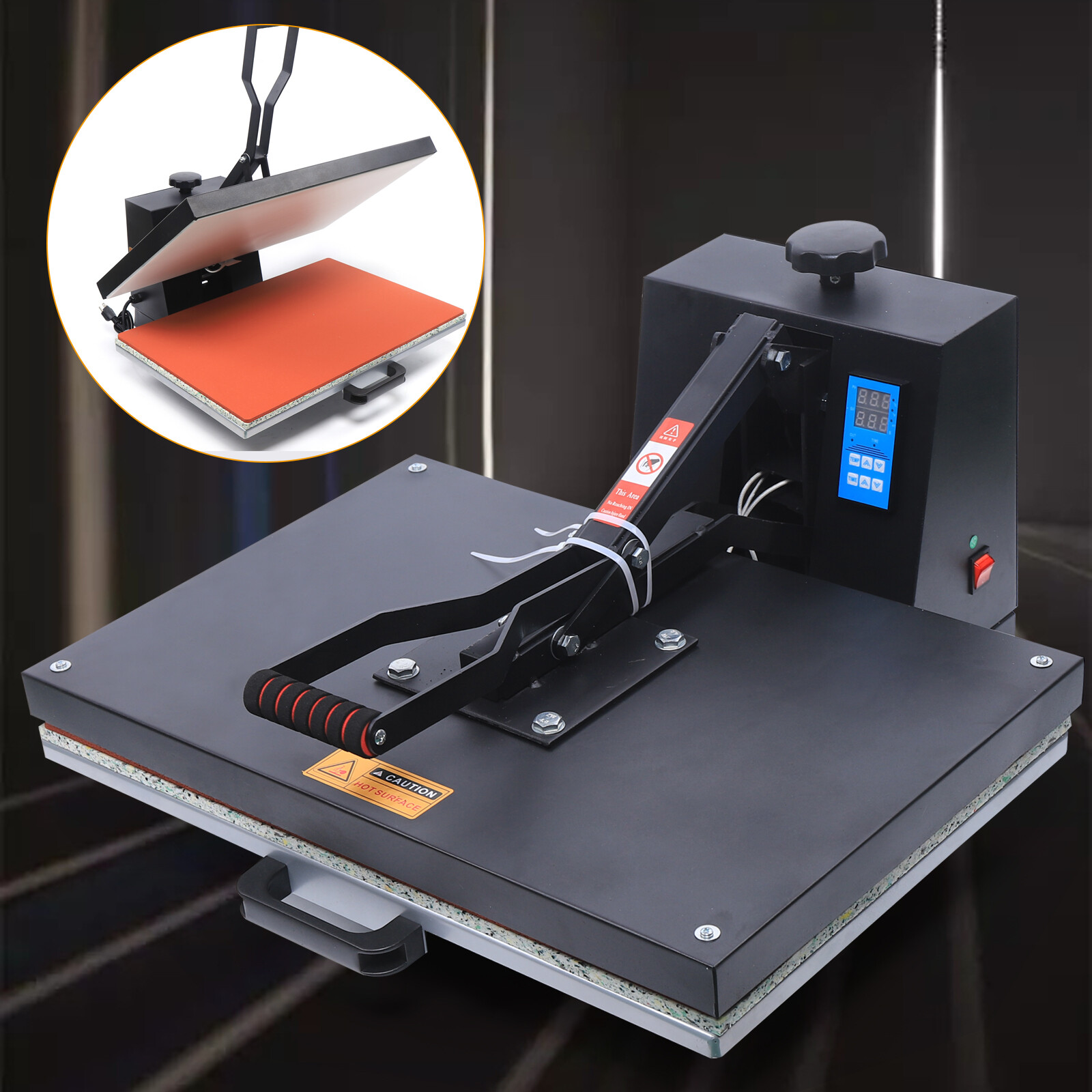 16"x 24" Heat Press Transfer Digital Clamshell T-Shirt Sublimation Press Machine