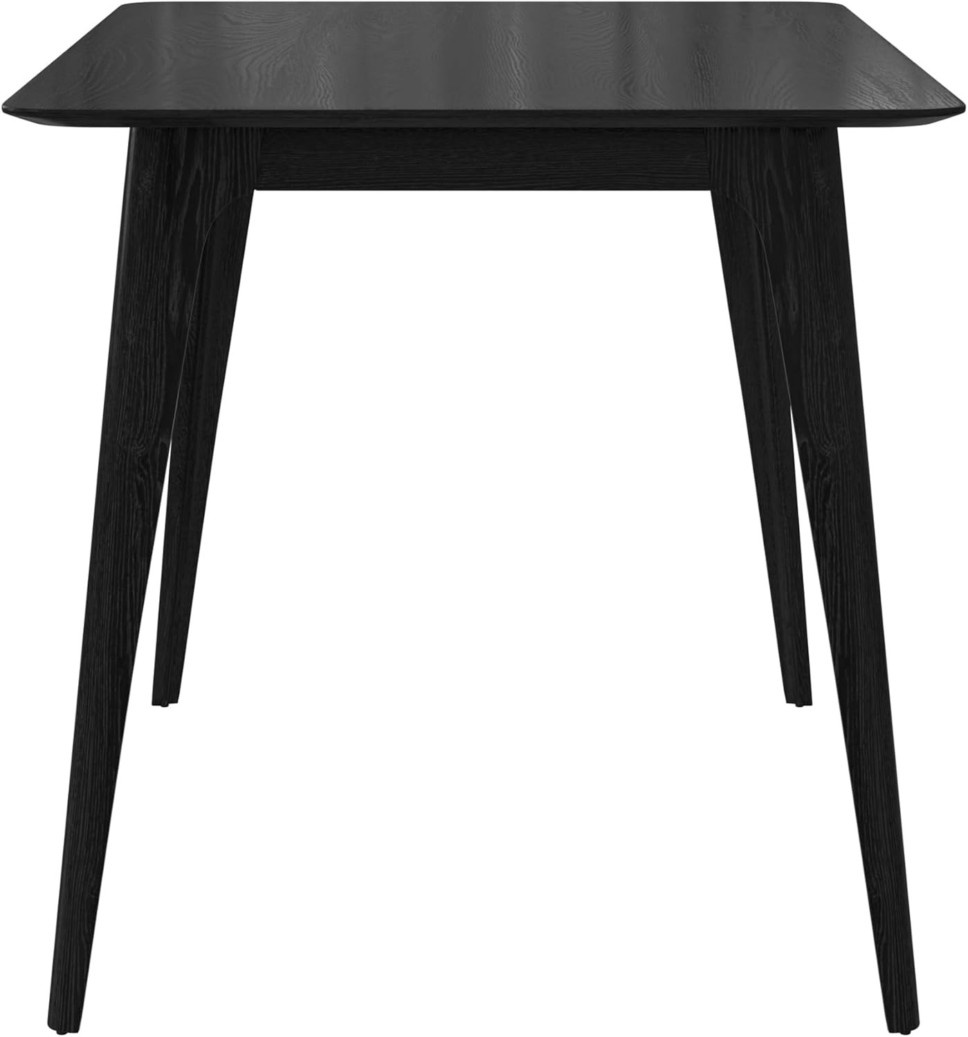 Bengi Mid - Century Modern Dining Table for 4 People, Rubberwood Kitchen Table w