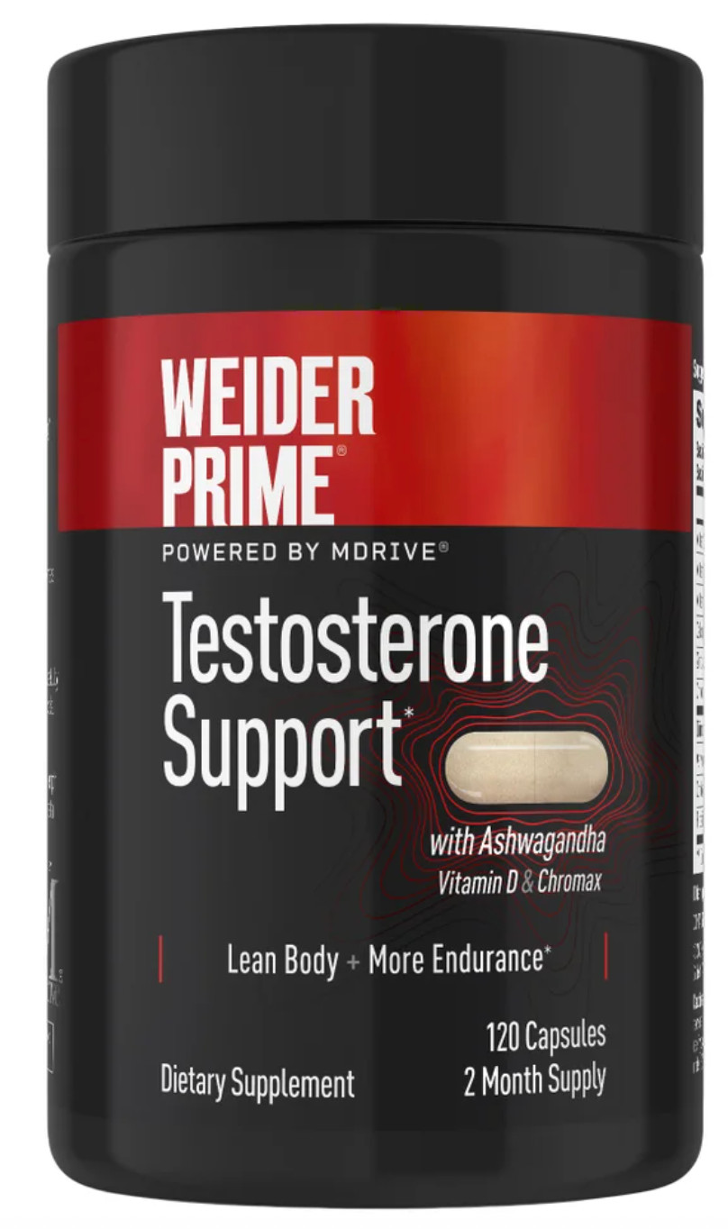 Weider Prime Testosteron   Support, 120 Capsules EXP 03/2028
