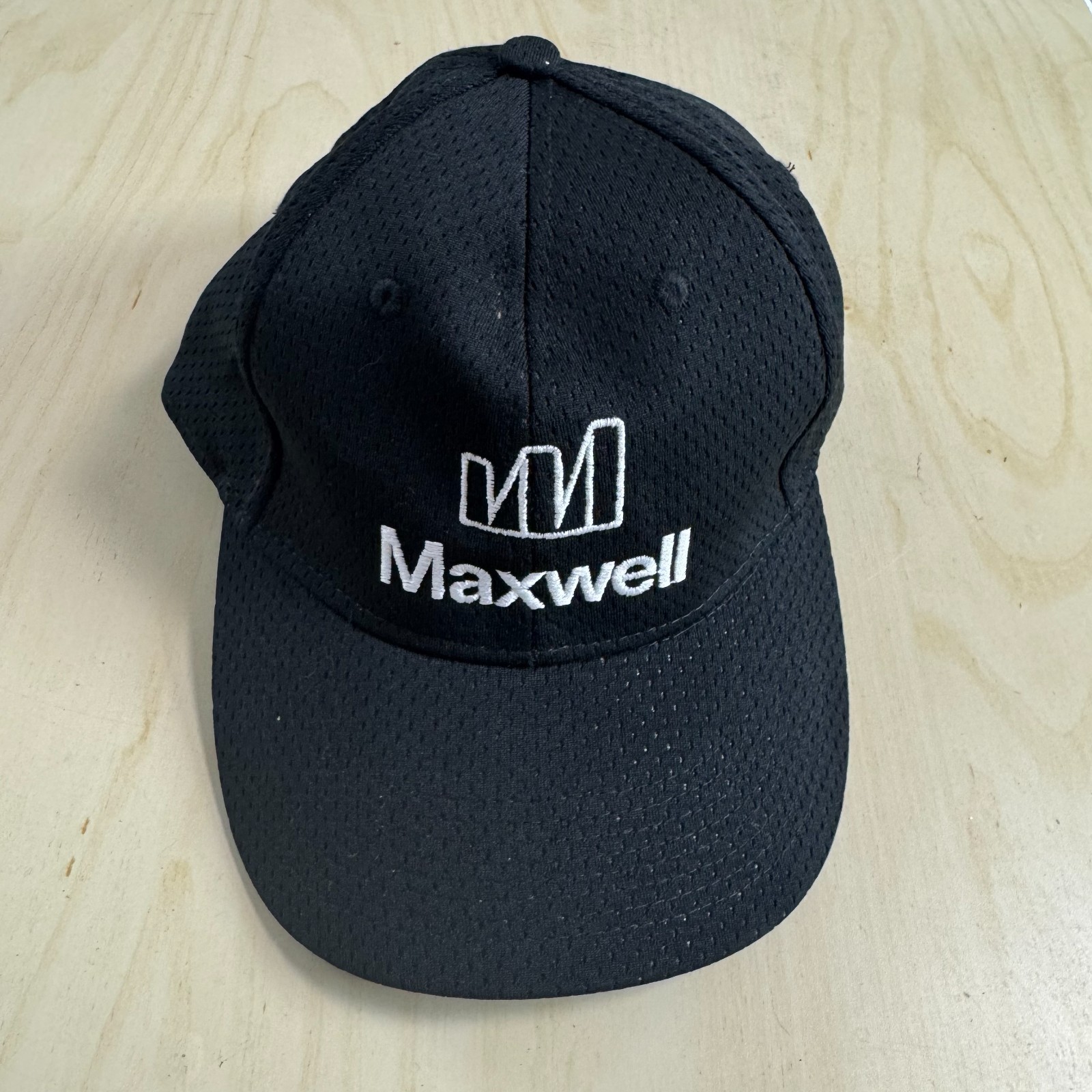 Augusta Sportswear Maxwell Embroidered Athletic Golf Cap Hat Adult Black OSFA
