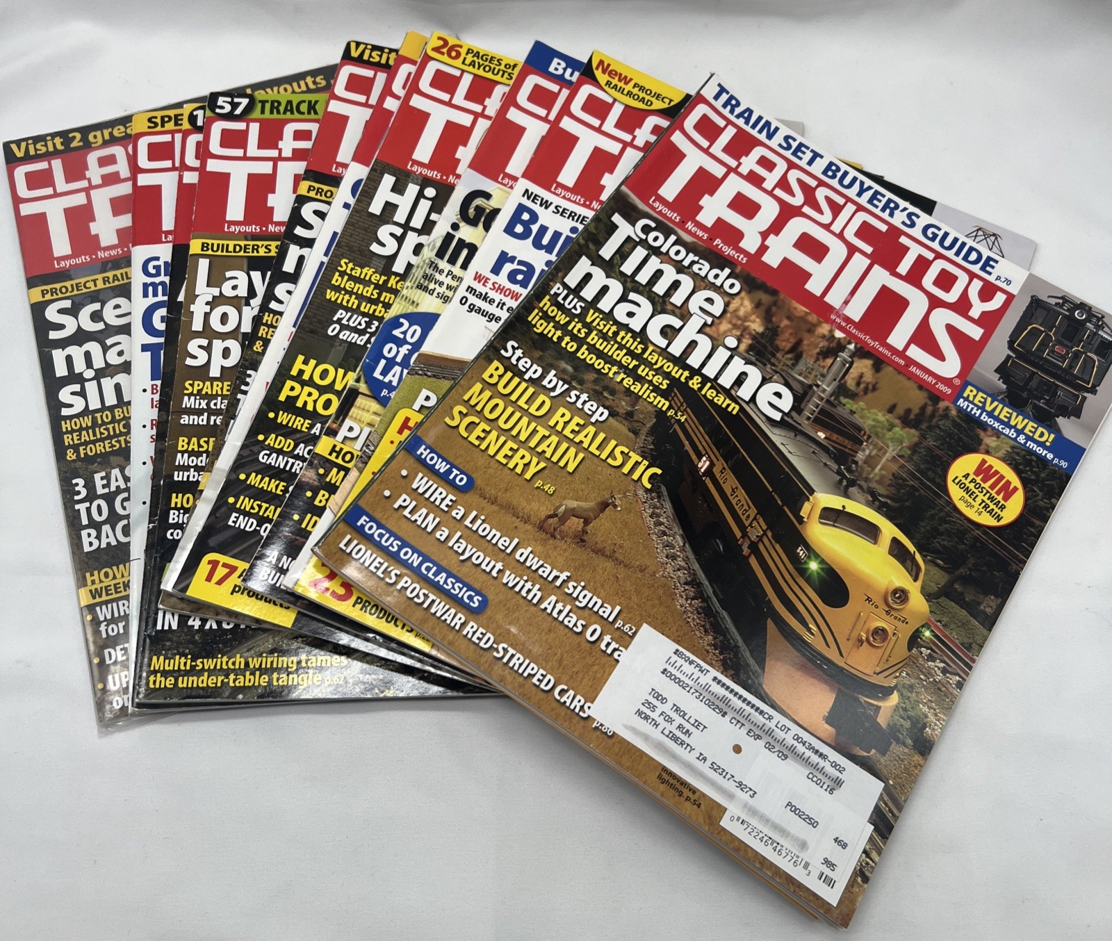 Classic Toy Trains Magazine Lot of 10 Model Train Magazines 2009 Back Issues