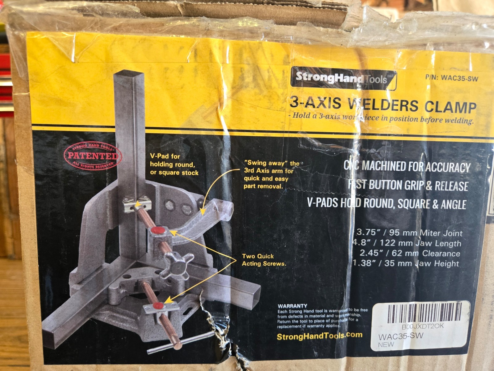 StrongHandTools WAC35-SW 3-Axis Welders Angle Clamp