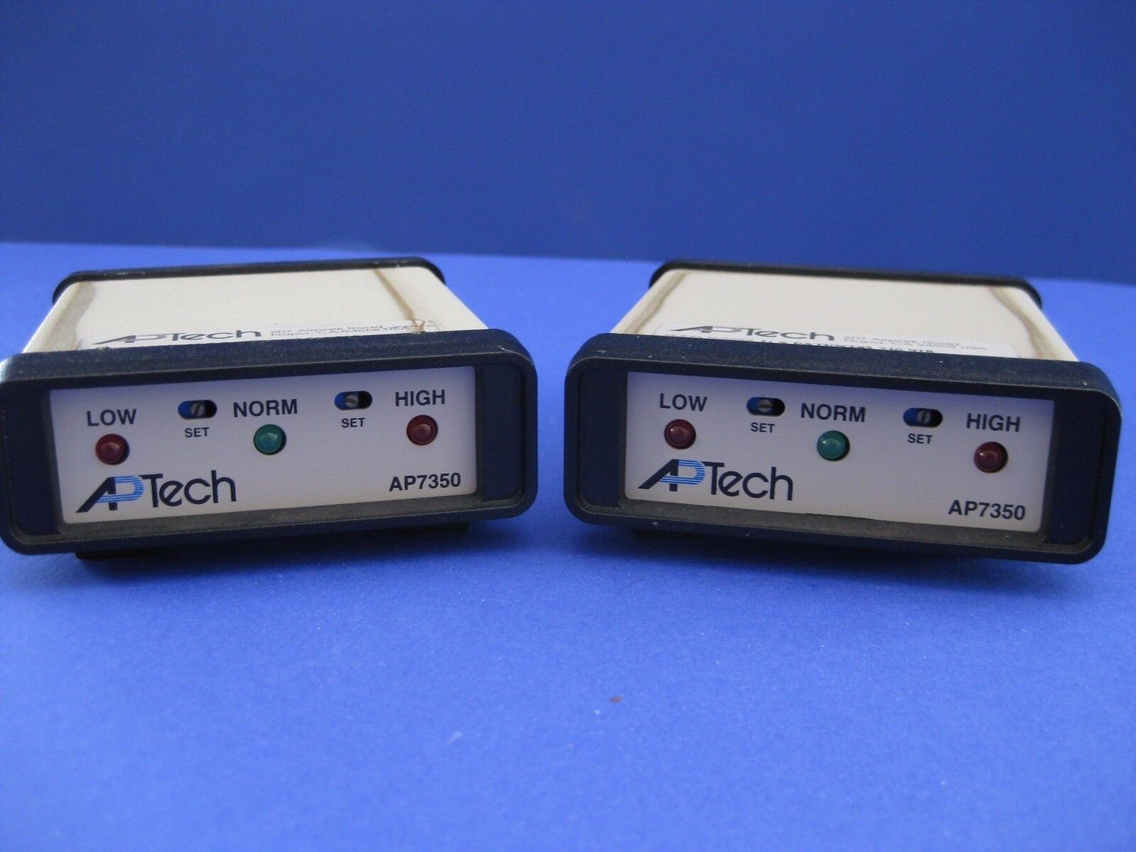 Aptech AP7350 Annunciator, Lot of 2 used on ICCI Bruce Furnace Flow Switch