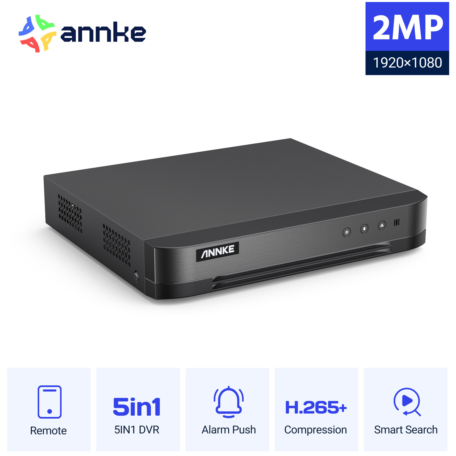 ANNKE 1080P Lite 16CH DVR Security Video Recorder AI Human&Vehicle Detection