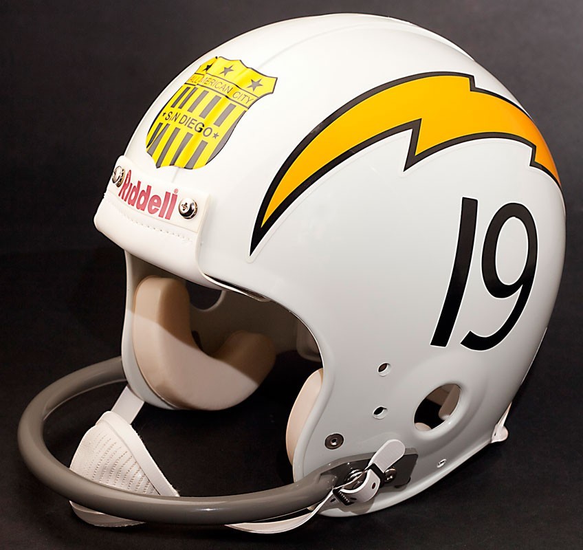 SAN DIEGO CHARGERS Football Helmet "ALL-AMERICAN CITY" Shield Decal/Sticker