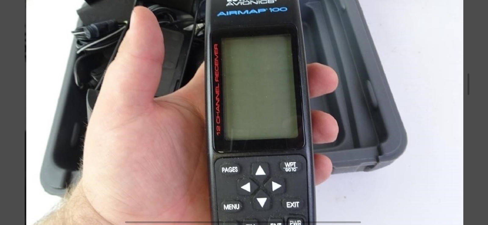 Lowrance Avionics AirMap 100 GPS System in Case