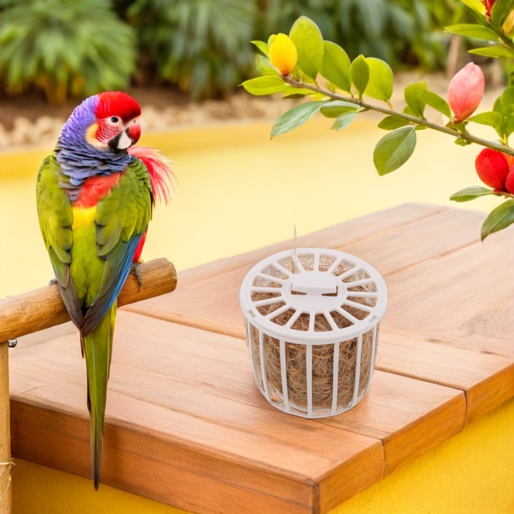 Breeding Nest for Canaries Bird Nesting Material with Storage Basket